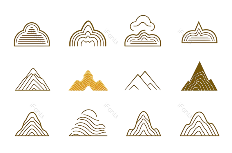 形状图片,线条元素,扁平化设计PNG,天空免抠素材